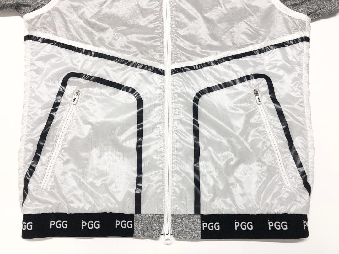 ○★新品 未使用 PGG パーリーゲイツ パーテックス セットアップ グレーXL
