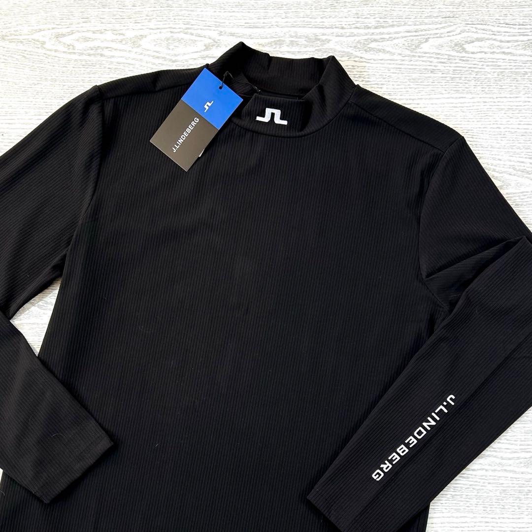J.LINDEBERG ジェイリンドバーグ ロゴデザイン　モックネックシャツ