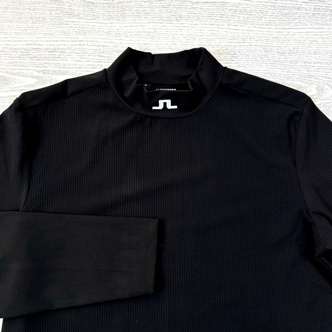 J.LINDEBERG ジェイリンドバーグ ロゴデザイン　モックネックシャツ