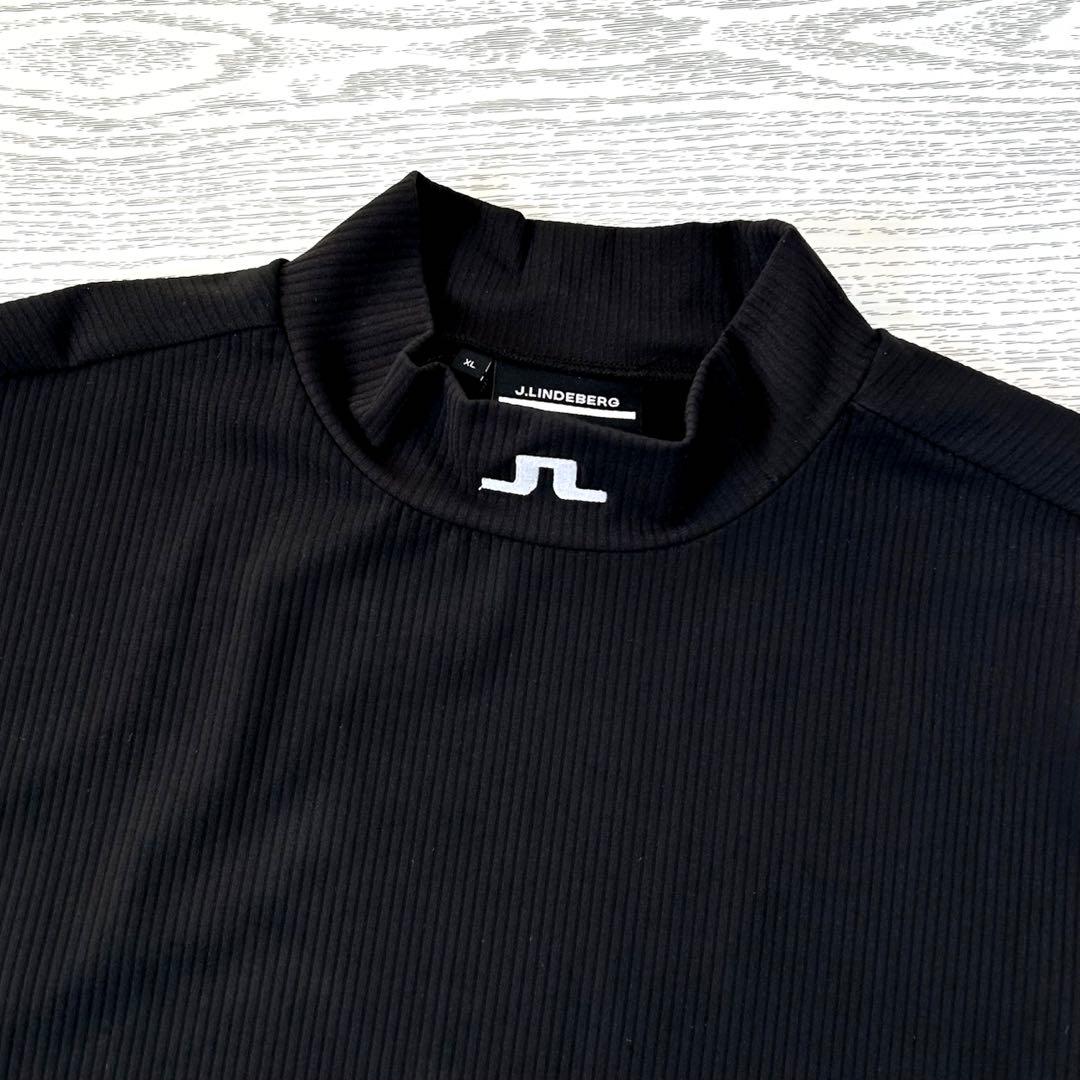 J.LINDEBERG ジェイリンドバーグ ロゴデザイン　モックネックシャツ