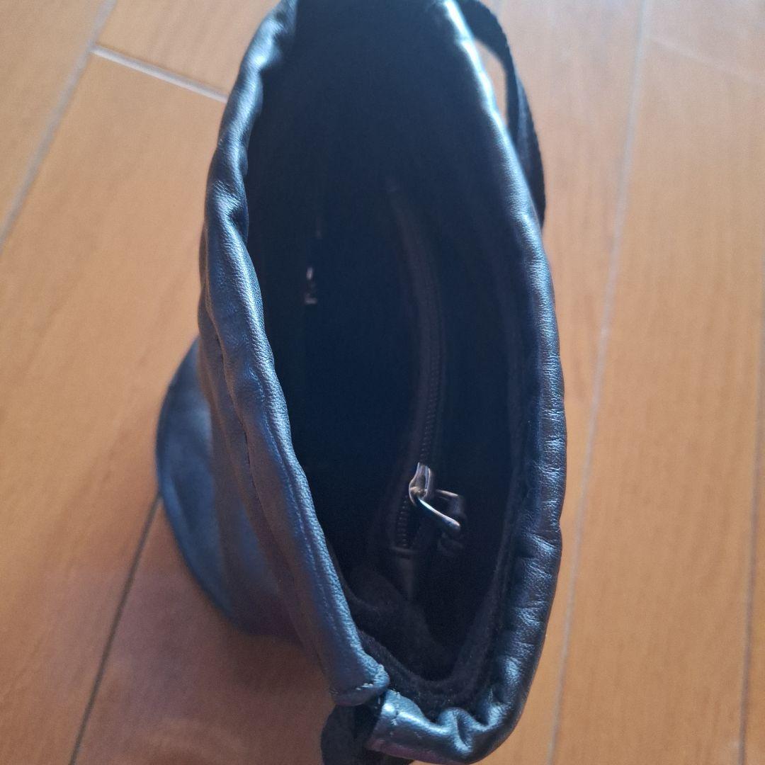 【未使用】TUMI 黒 レザー ゴルフボールアクセサリーポーチ
