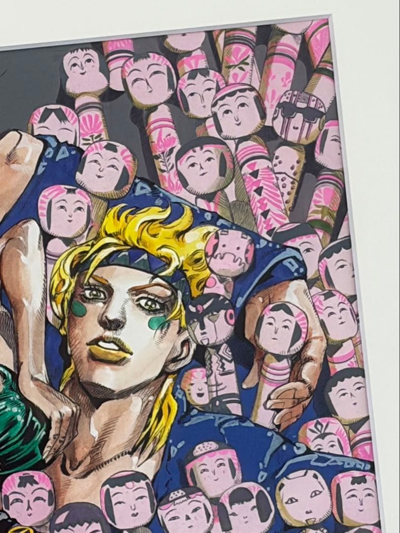 カッコいい！複製原画ー戦闘潮流★ジョジョ★第二部★ジョセフ☆シーザー☆リサリサ☆