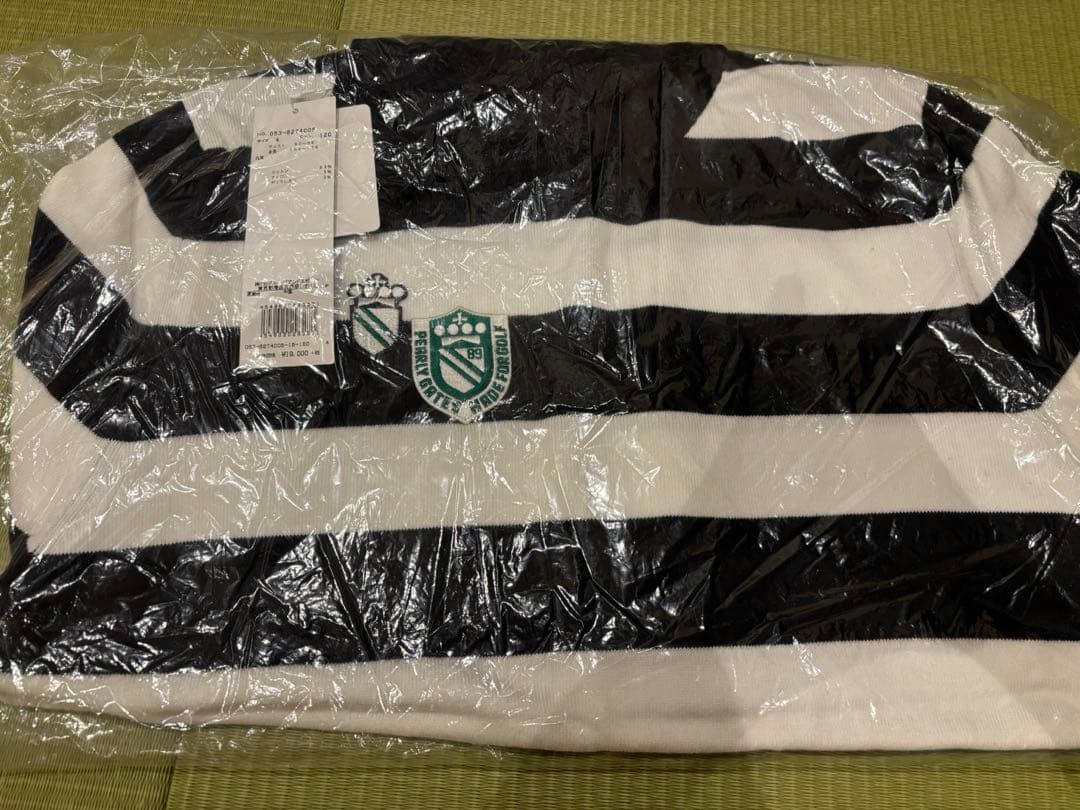 パーリーゲイツ　長袖　ハイネック　ボーダー　タグ付き