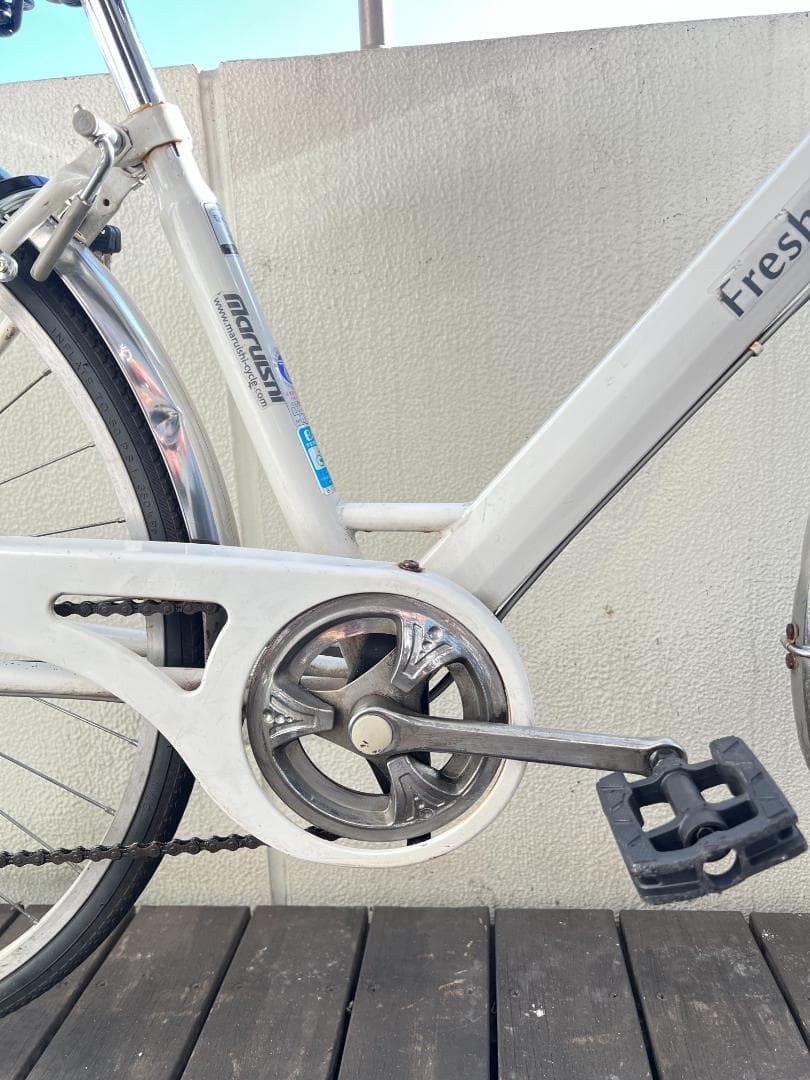 丸石サイクル フレッシュタウンV 27インチ シマノ外装6段　引取専用