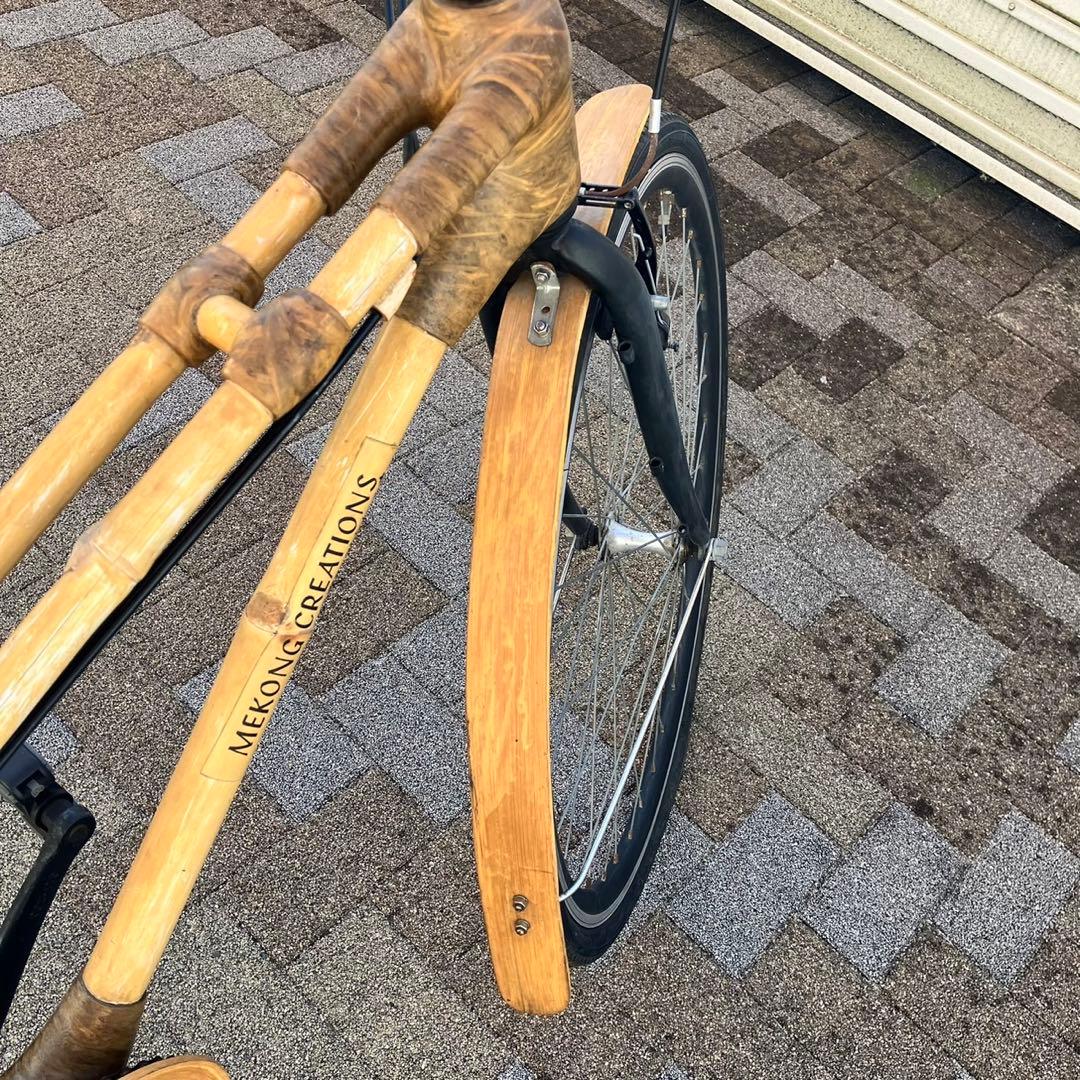 ベトナム製　バンブーバイク　竹製フレーム　竹製自転車