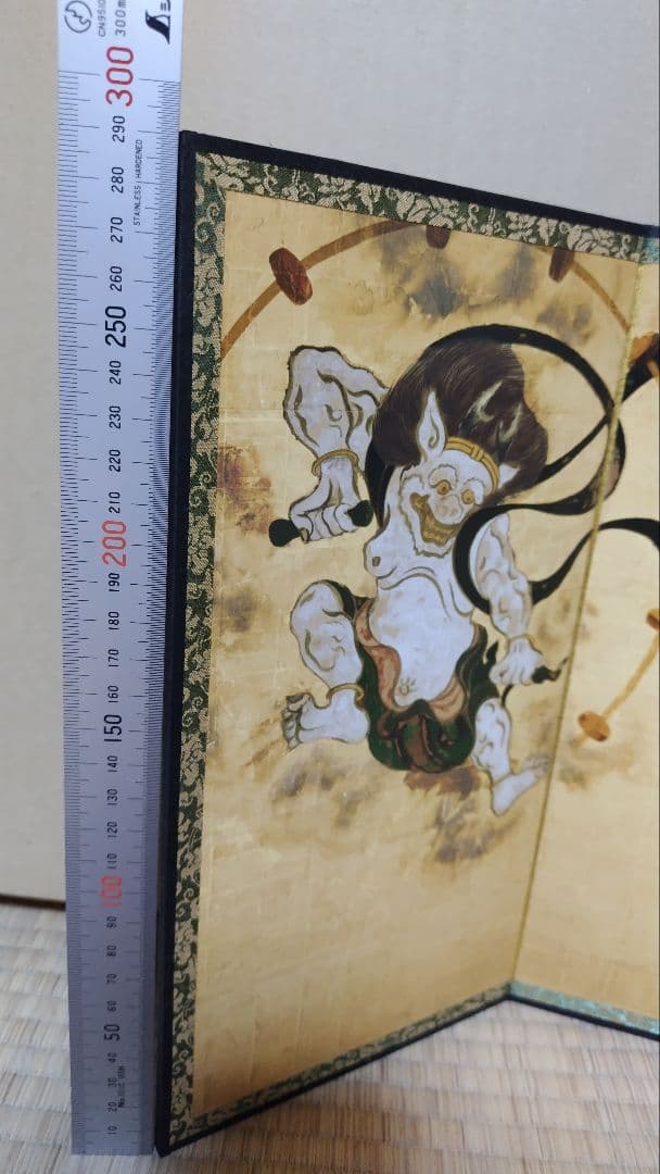 風神雷神図屏風 宗達 30㎝の大迫力