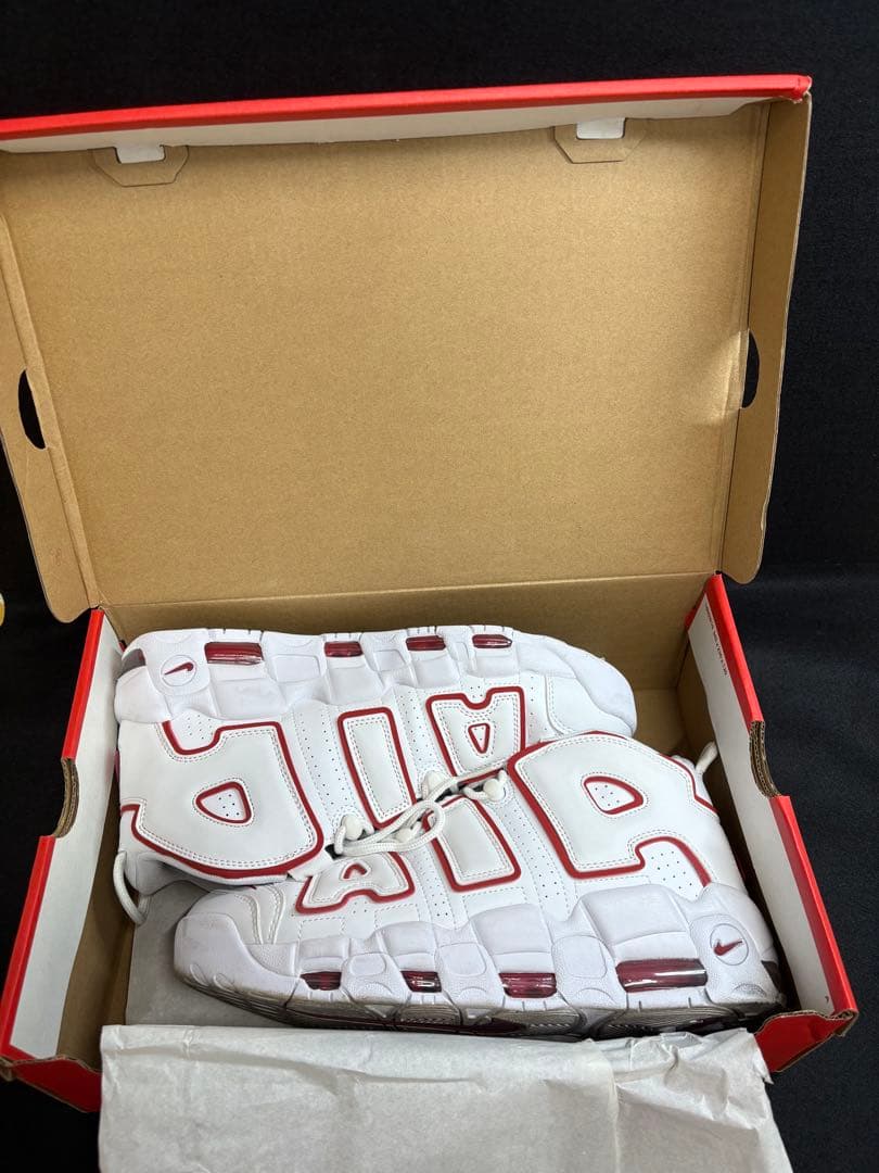 Nike Air More Uptempo 96ホワイト/レッド 美品　28cm