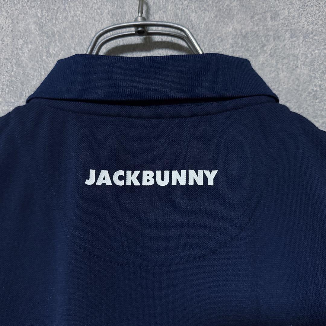 Jack Bunny ジャックバニー ロゴ 半袖 ポロシャツ ネイビー 2