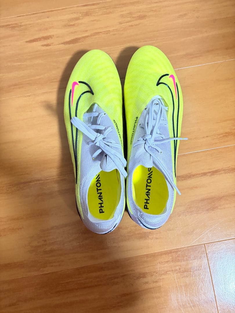 Nike Phantom サッカーシューズ・スパイク イエロー/ホワイト　○美品