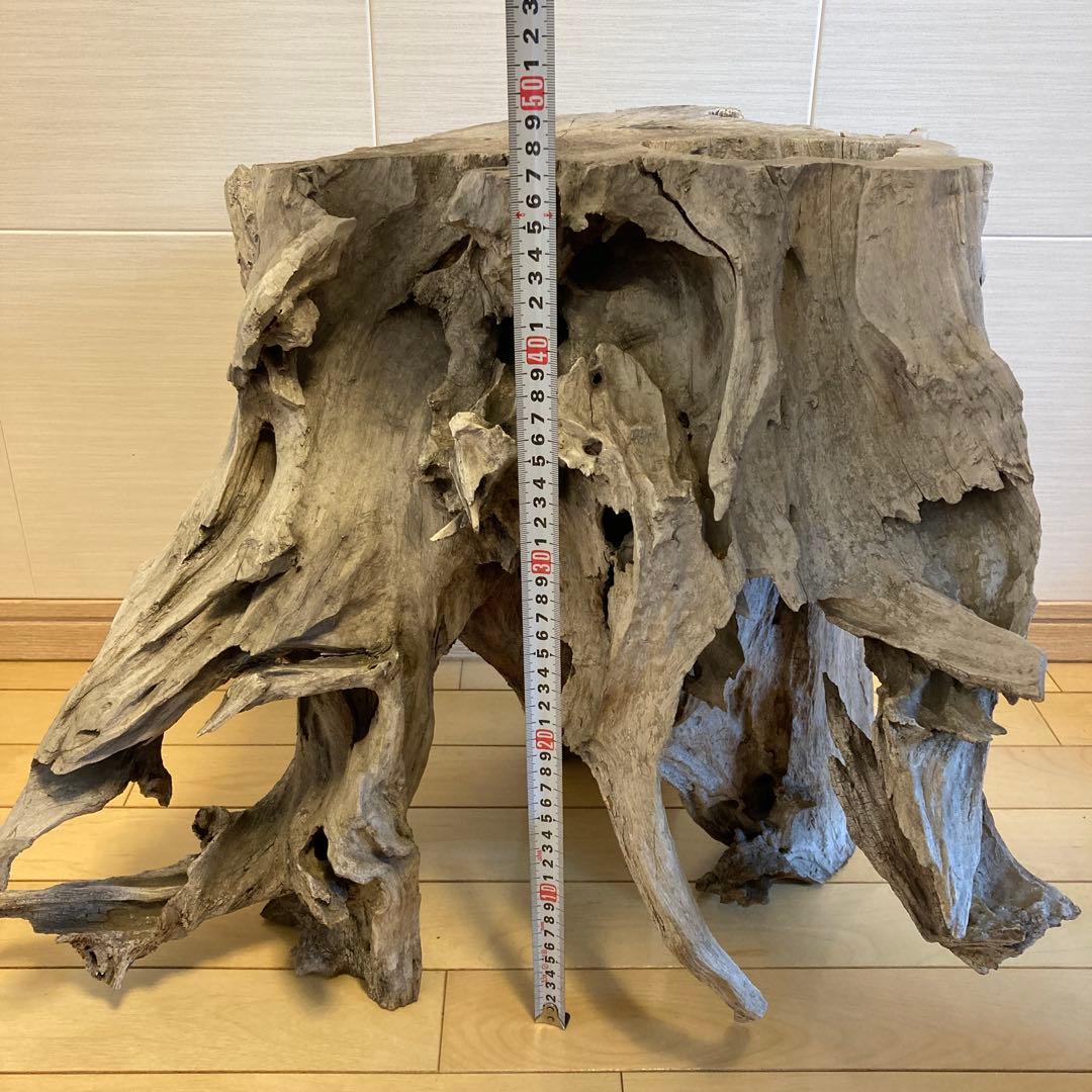 盆栽台　花台　木製花台　流木花台　古木　生花　天然木　切り株　木の根　置物