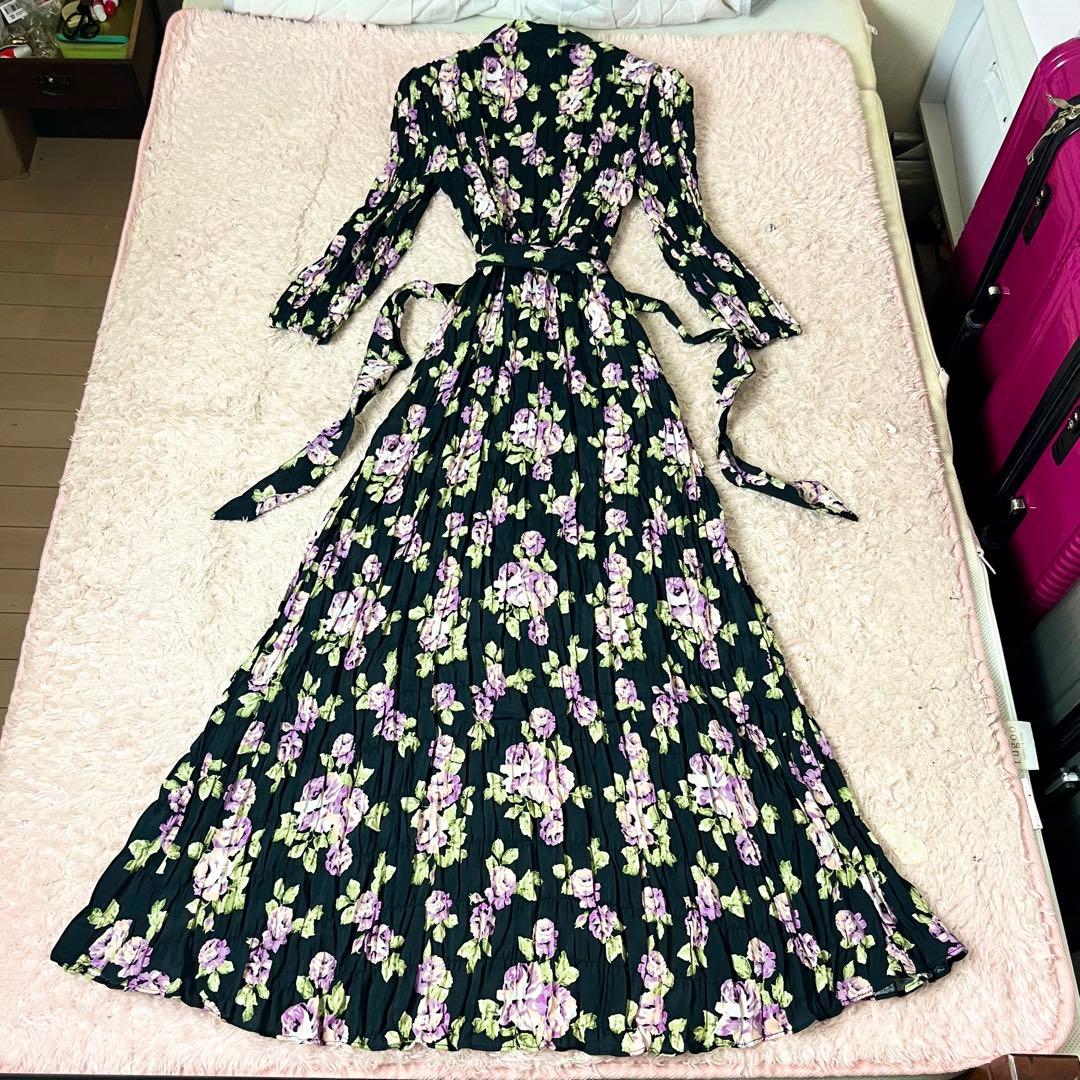 ハナエモリ ダンス衣装 ロングドレス ビーズ刺繍 スパンコール ラメ レッド