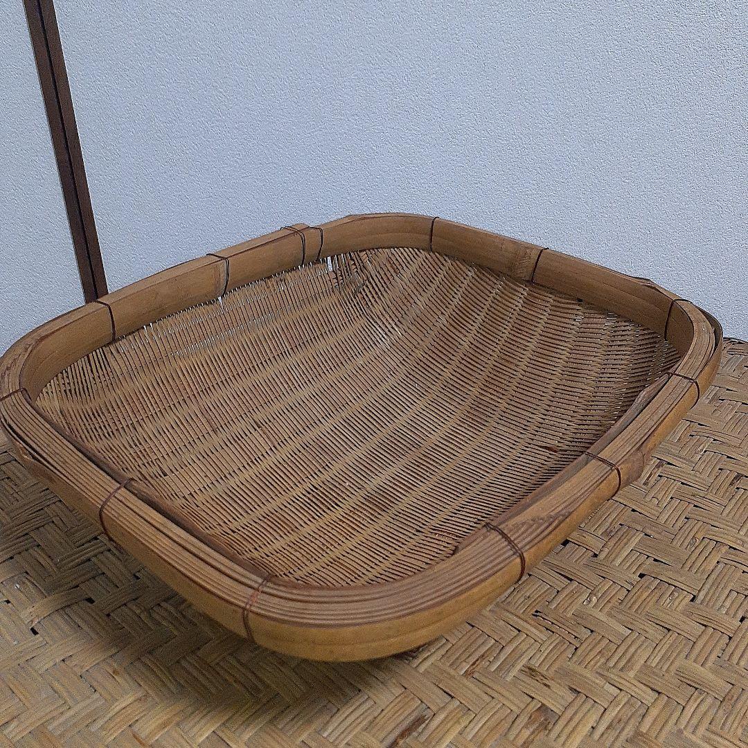 古道具　ふるい　竹籠　ざる