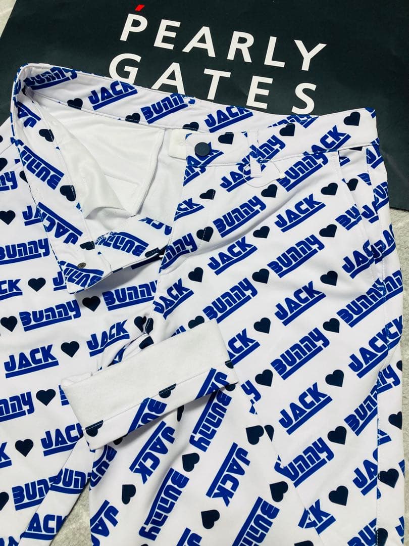 新品 ジャックバニー 2WAYストレッチツイルボンディングパンツ(6)LL/白