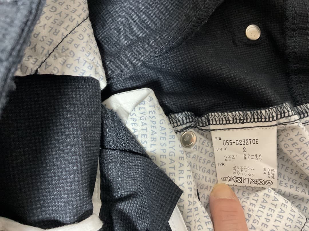 新品　PEARLY GATES ネイビー　ショートパンツ　サイズ2