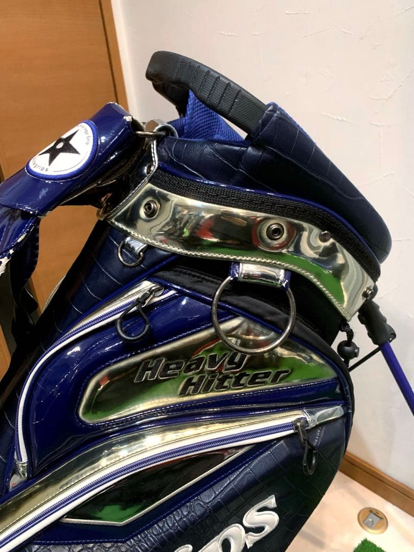希少　完売　エリート　クロコ型押し　スタンド　キャディバッグ