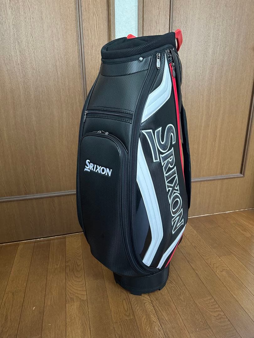 Srixon キャディバッグ ブラック/ホワイト/レッド