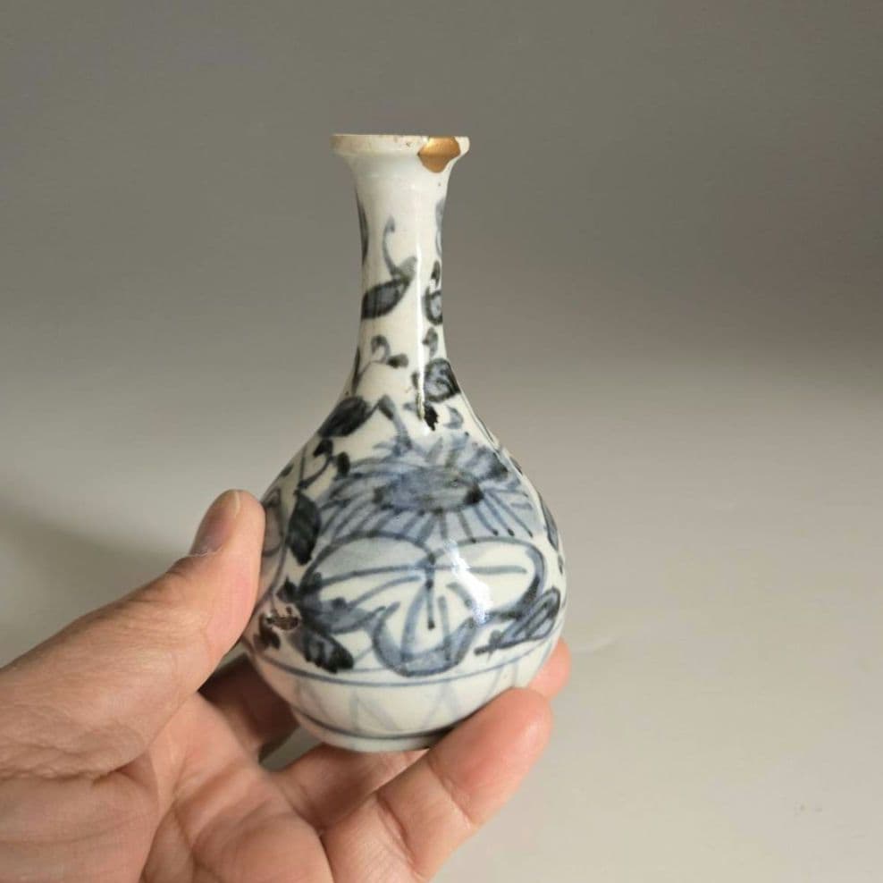 M-1364 古伊万里染付徳利 江戸中期