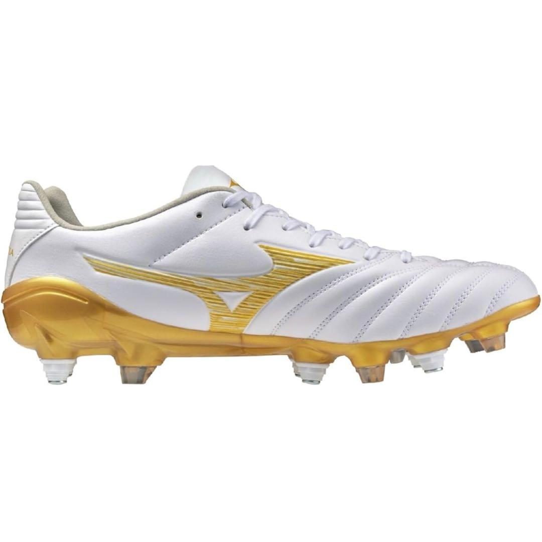 Mizuno サッカーシューズ ホワイト/ゴールド