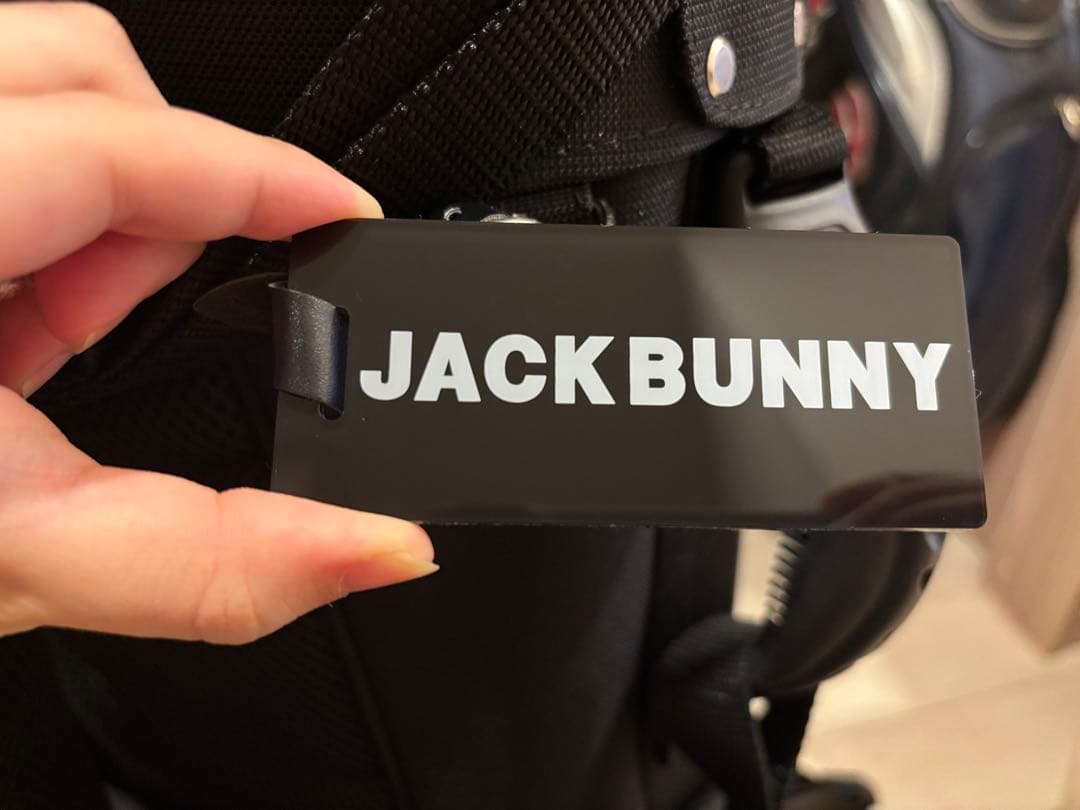 JACK BUNNY キャディバッグ　黒　ブラック　ジャックバニー　ゴルフバック