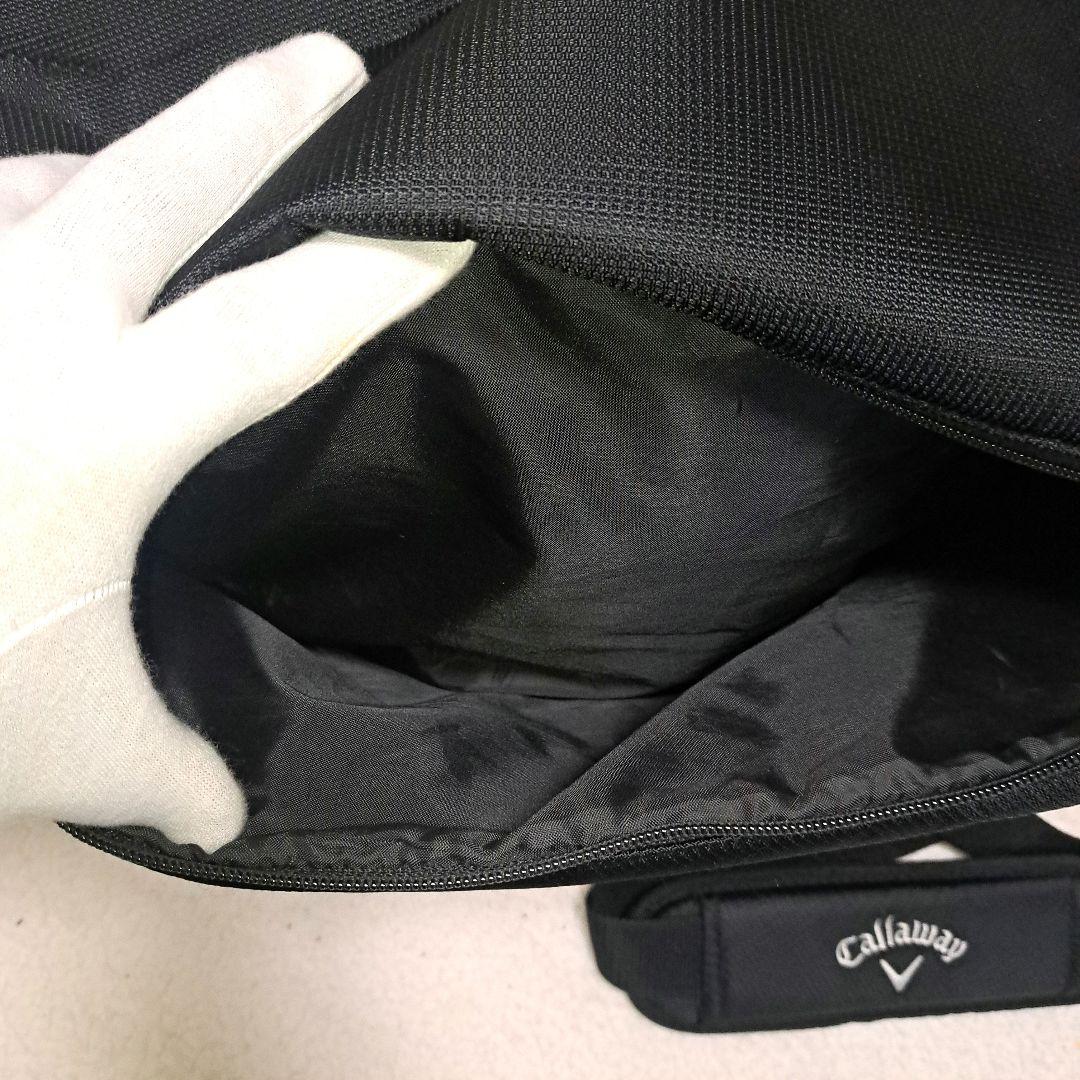 【美品】Callaway キャロウェイ ゴルフ ボストンバッグ シューズ収納 黒