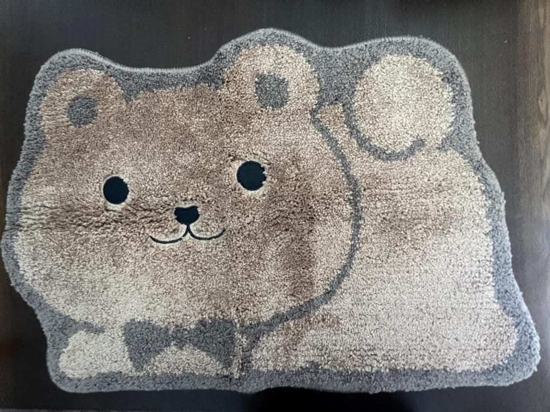 速乾 おしゃれ バスマット お風呂マット かわいい ひぐま