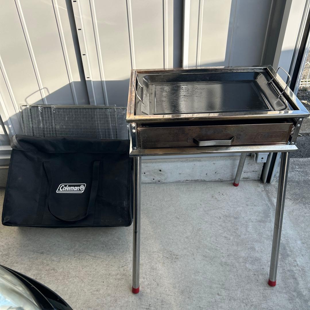 コールマン バーベキューコンロ ステンレスグリル ケース付き Coleman