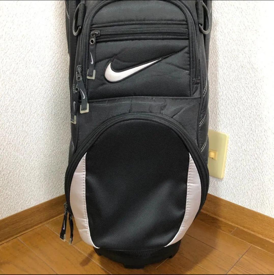 Nike キャディバッグ 黒/白 ストライプデザイン