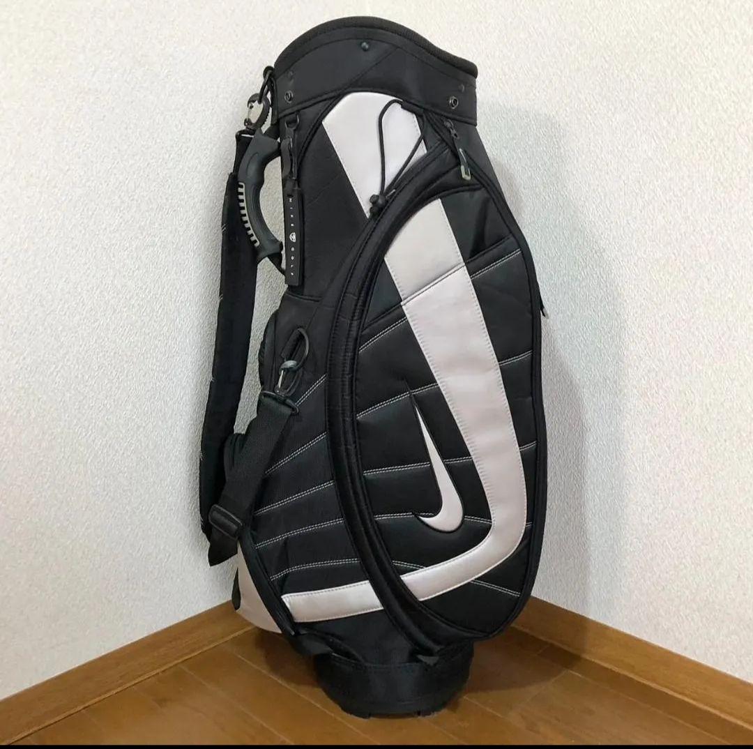 Nike キャディバッグ 黒/白 ストライプデザイン