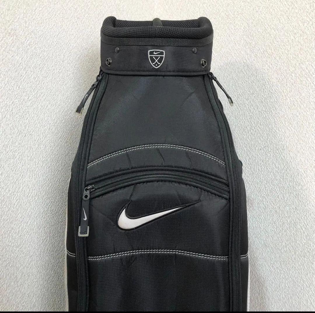 Nike キャディバッグ 黒/白 ストライプデザイン