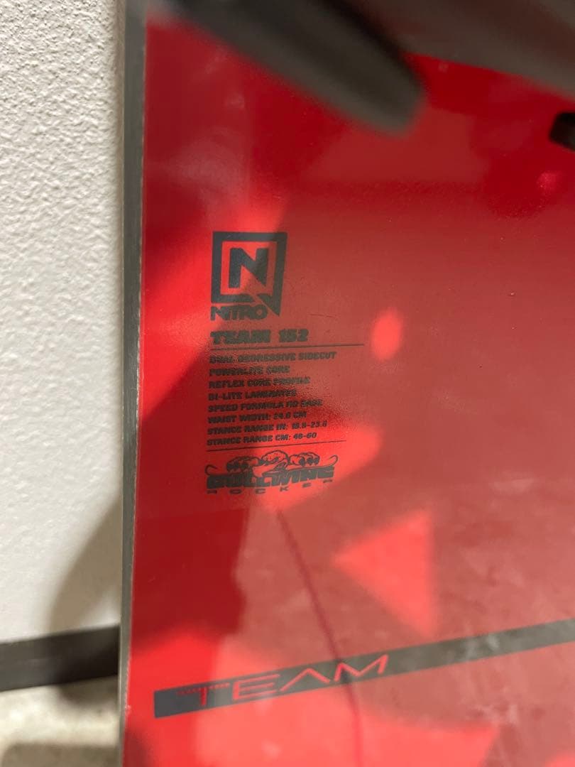 【美品】nitro ナイトロスノーボードセットTEAM 152