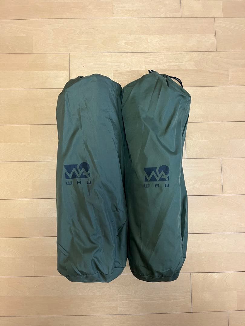 WAQ インフレータブルマット 8cm オリーブ【２個セット】