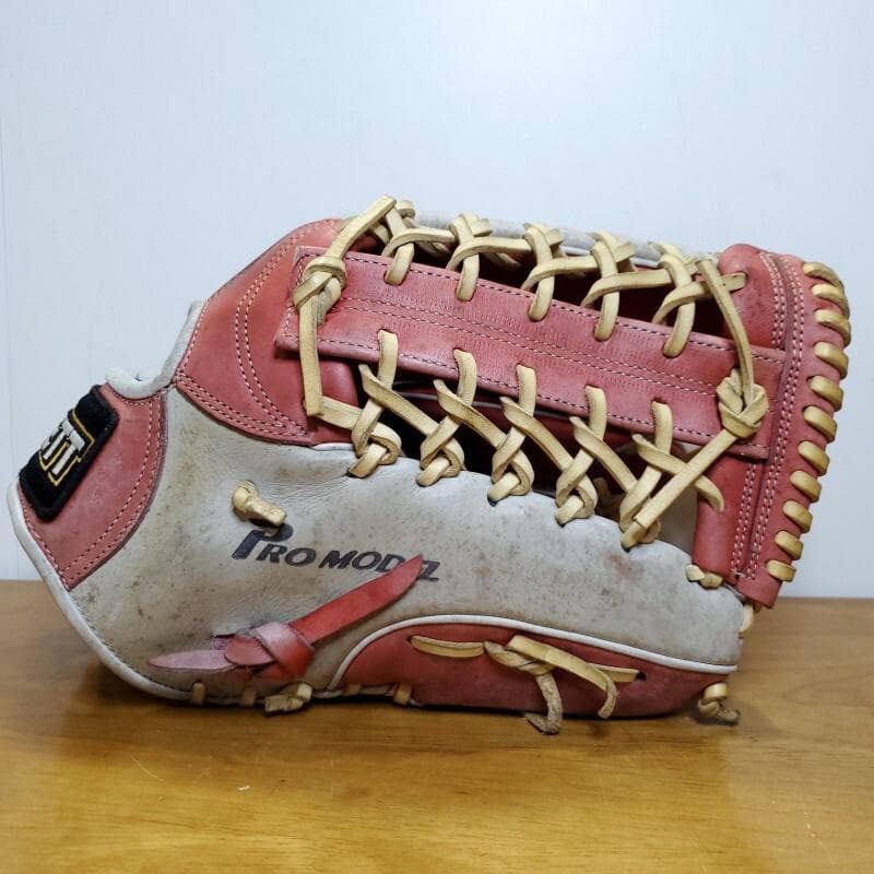 ZETT ゼット 赤星モデル 日本製 本人使用カラー 外野用 軟式グローブ