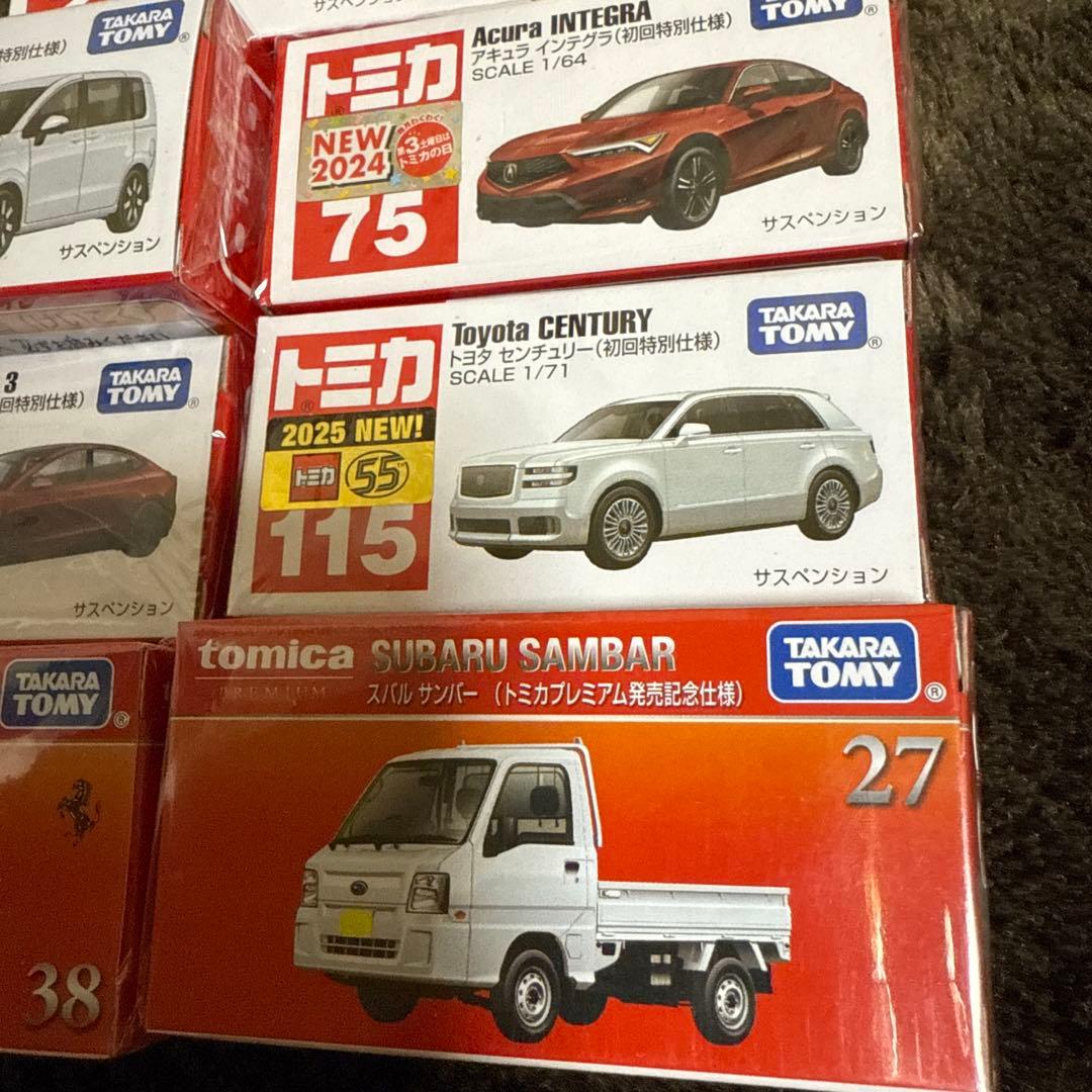 トミカプレミアム 発売記念仕様トミカ 初回特別仕様 7台セット