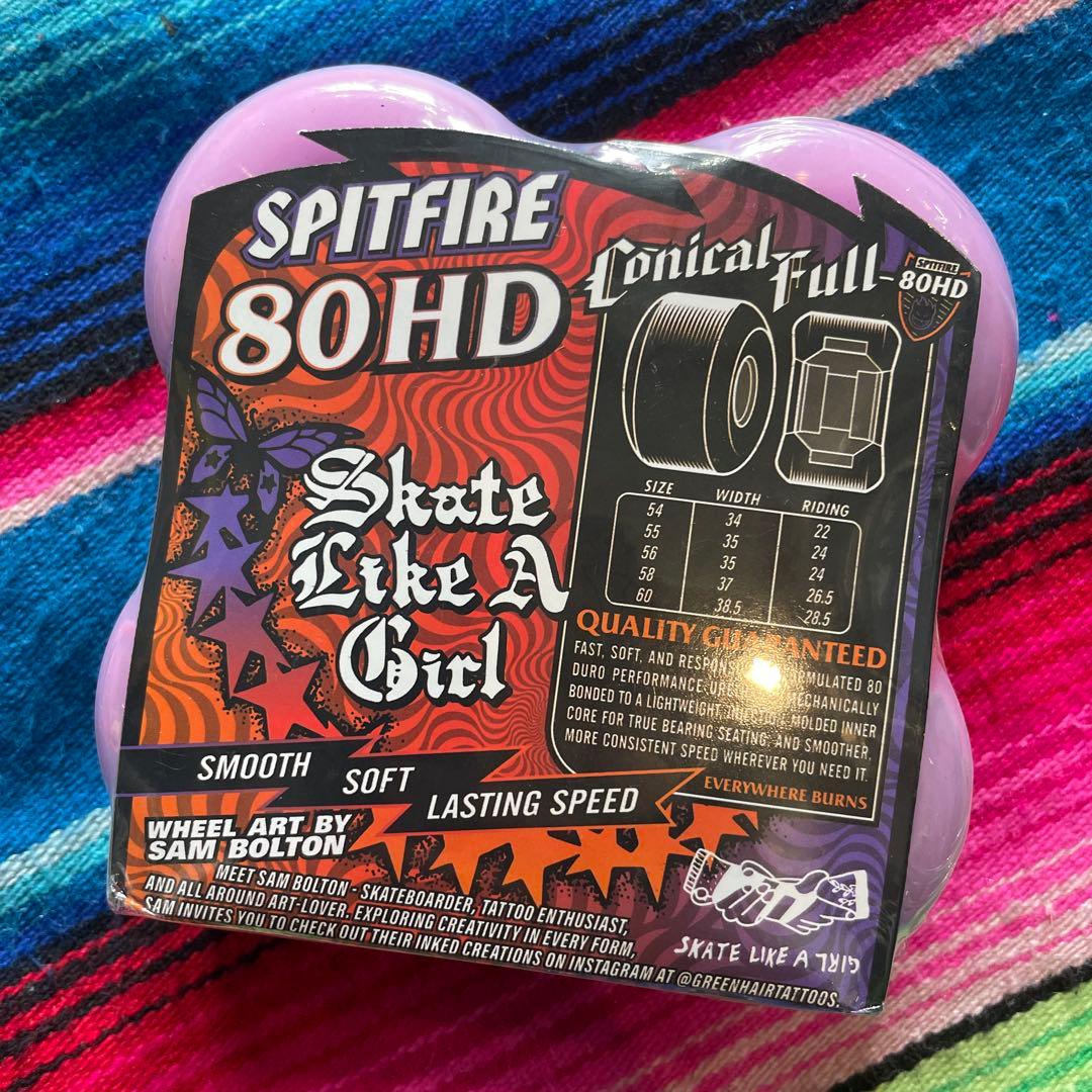 SPITFIRE Skate Like A Girl 58mm80HD スケボー