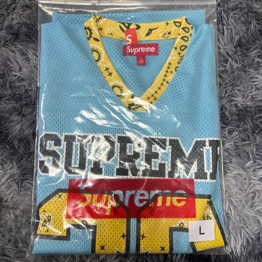 シャツ Supreme Bandana Football Jersey Blue