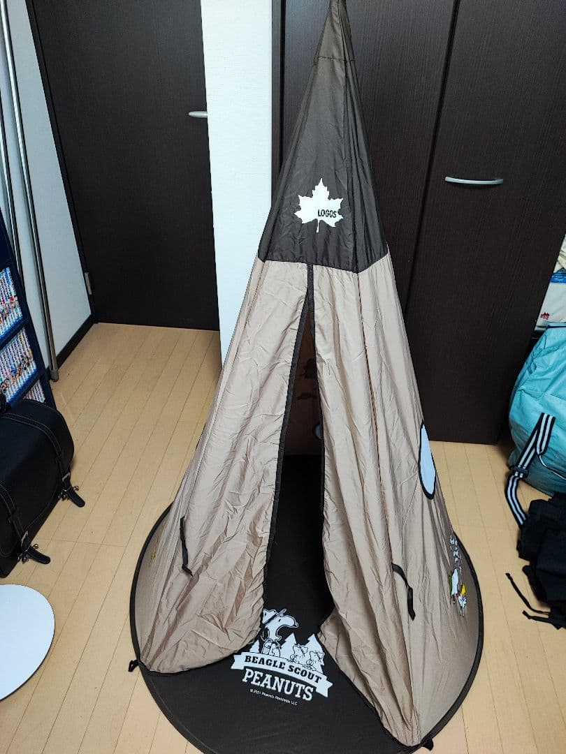 ロゴス　SNOOPY ティピー型テント