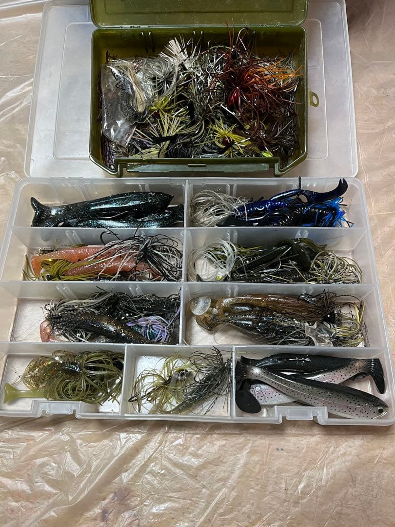 バス釣り　ルアー　ワーム大量セット　　ジャッカル　エバーグリーン等