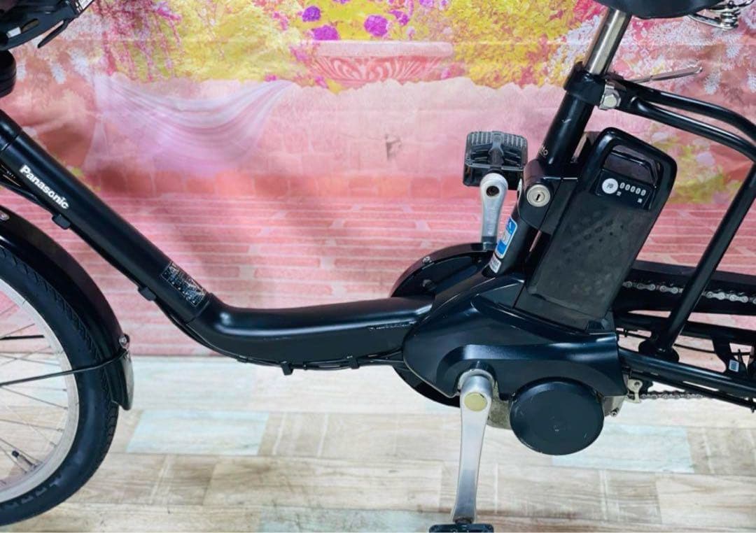 K1989 電動自転車パナソニック子供乗せ 20インチ 8Ah ブラック