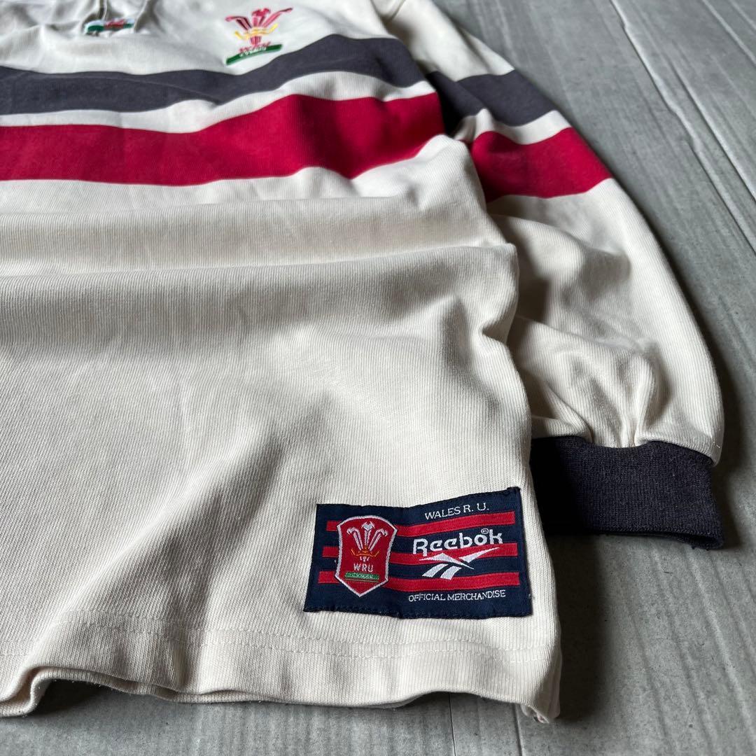 90s Reebok ヴィンテージ ラガーシャツ WRU ウェールズ XL