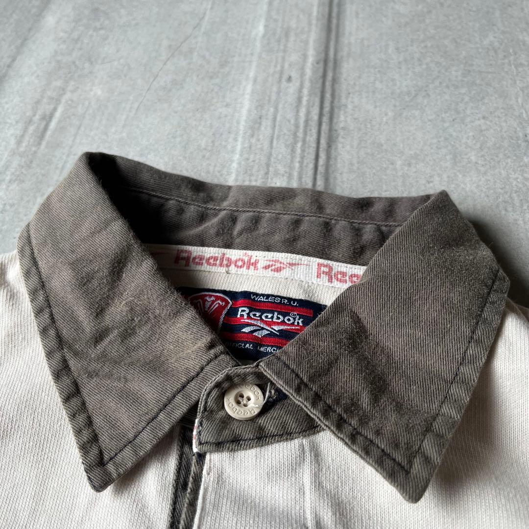 90s Reebok ヴィンテージ ラガーシャツ WRU ウェールズ XL
