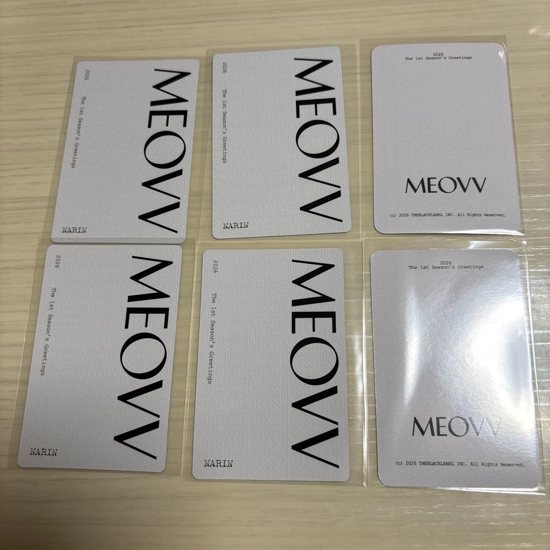MEOVV ミヤオ 日本 popup 特典 ランダム トレカ ナリン 6枚セット