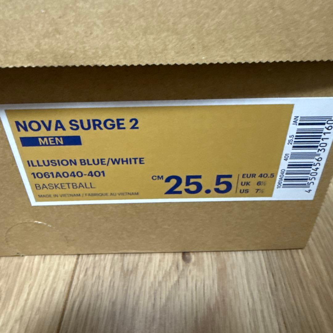 ⭐︎アシックスasics NOVA SURGE 2 ノバサージ2 青