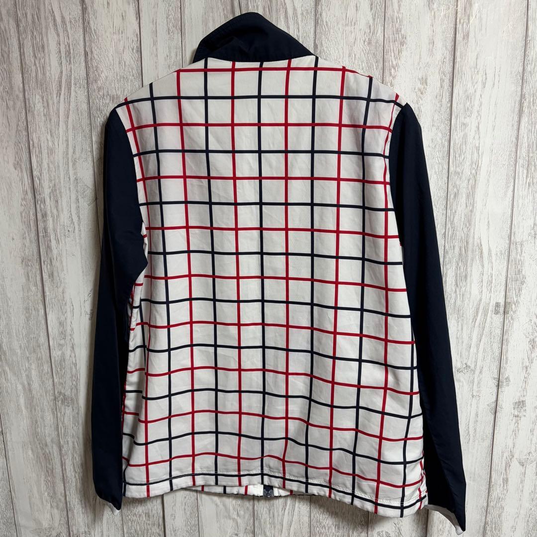 【美品】エレッセ セットアップ ジャージ 上下 チェック柄 レディース M 紺