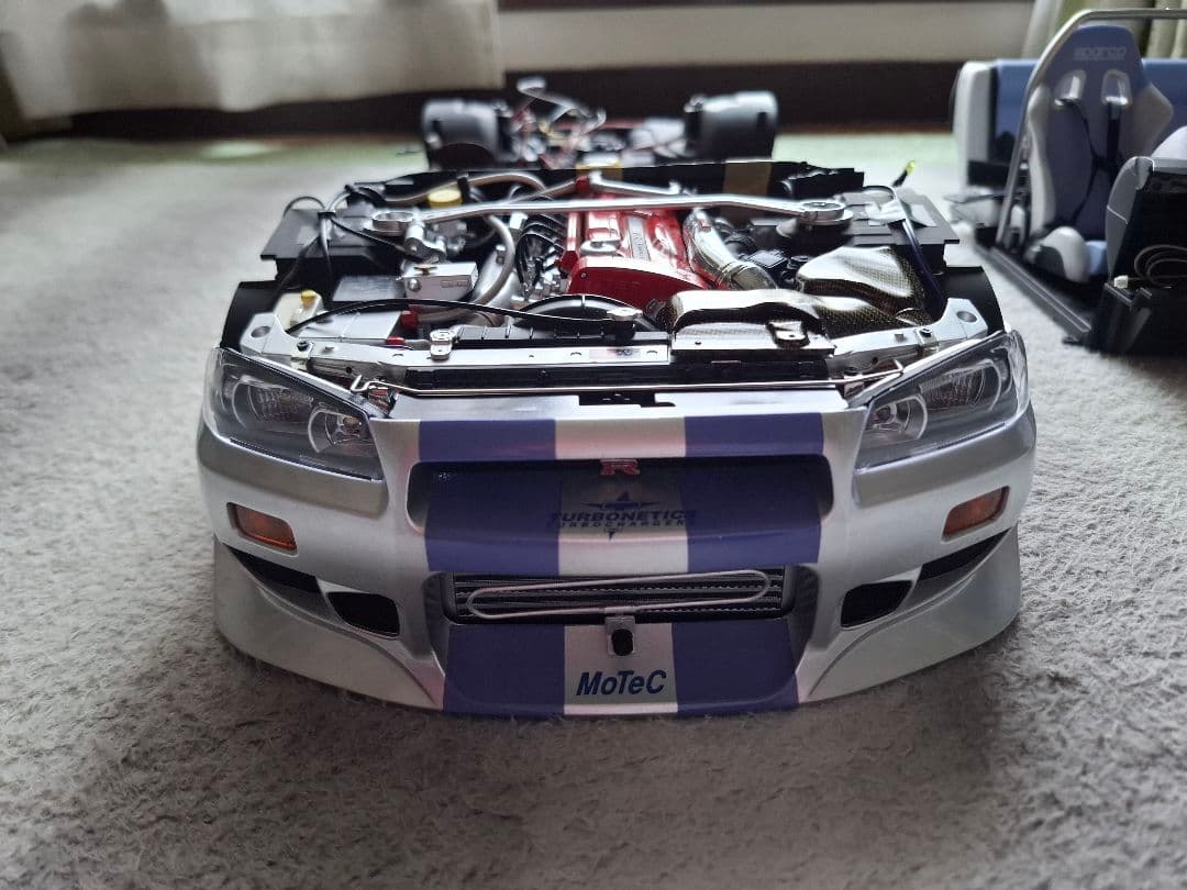 ワイルドスピードX2 R34 GT-R メインシャーシ 模型品