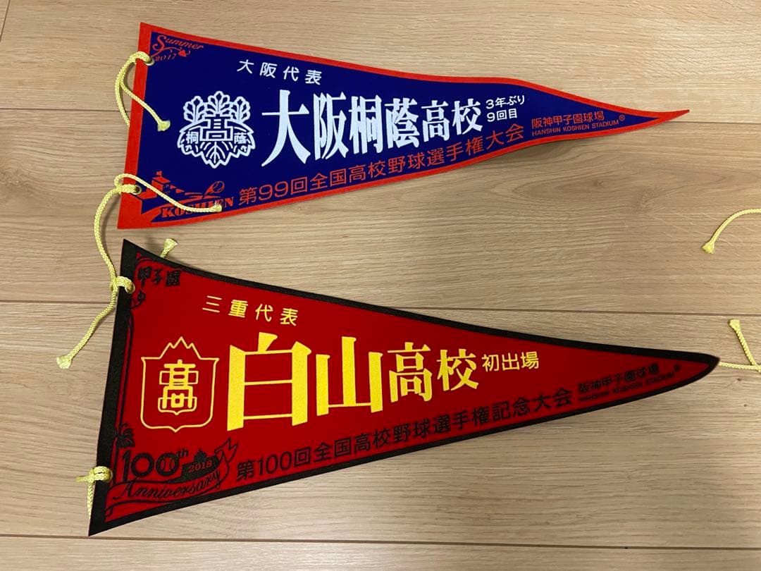 甲子園　校名入りペナント　計15枚　大阪桐蔭高校ほか