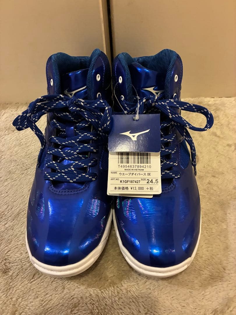 美品MIZUNO WAVE DIVERSE DE ブルー 24.5 エクササイズ