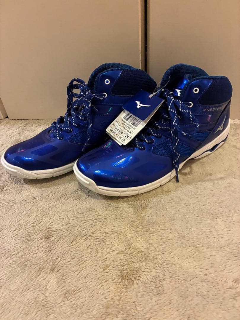 美品MIZUNO WAVE DIVERSE DE ブルー 24.5 エクササイズ