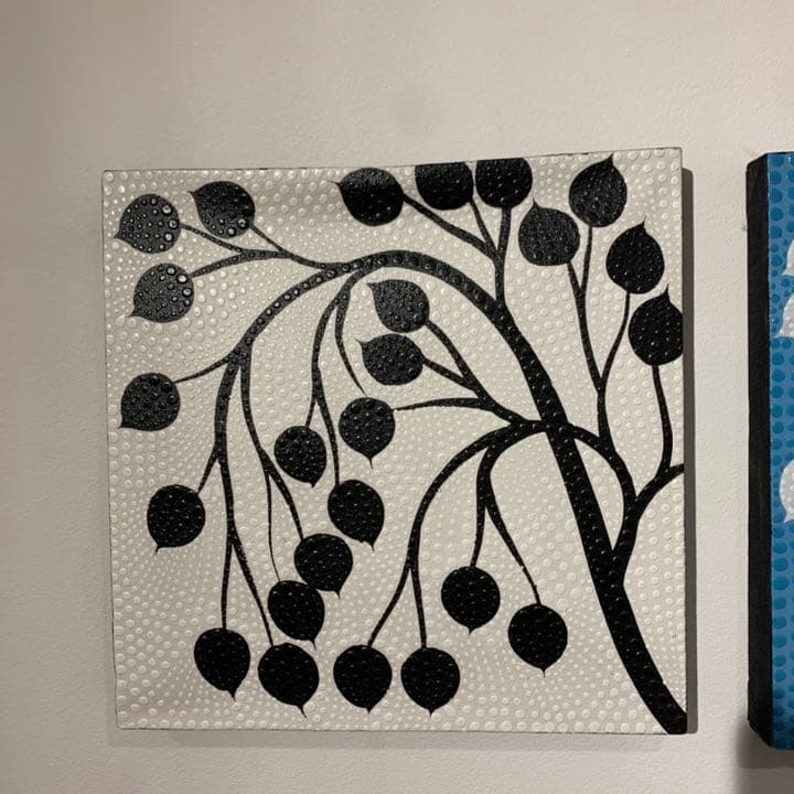 【訳あり】バリ島ドットアート 40×40cm 3枚セット通常16,434円が！