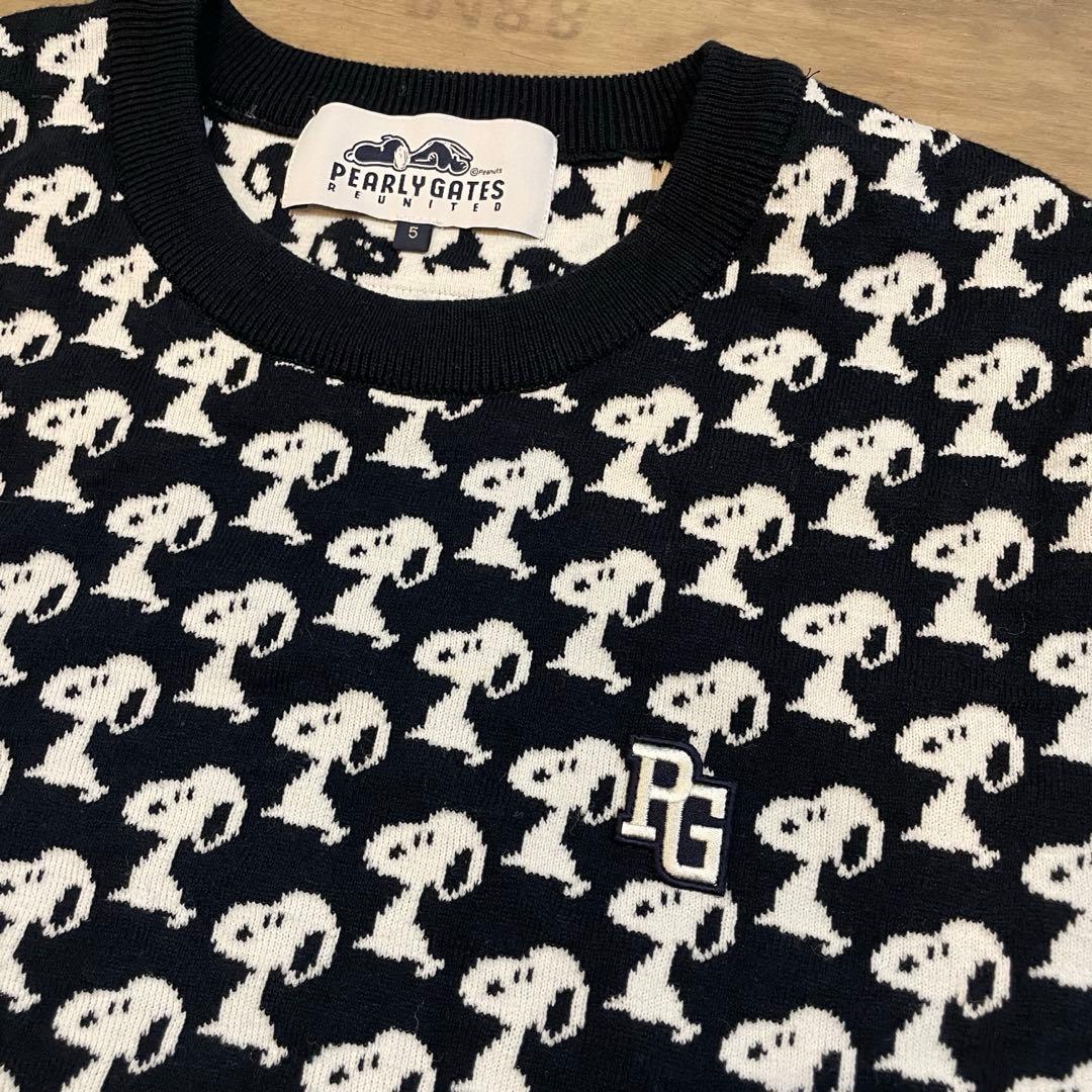 Pearlygates パーリーゲイツ　スヌーピー ニット　セーター　メンズ　5