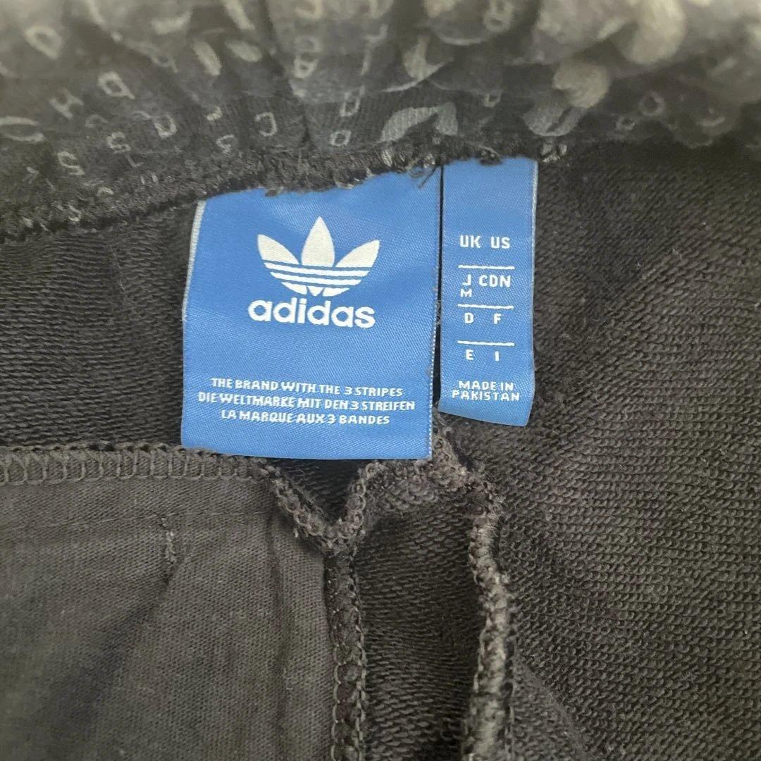 adidas グラフィックプリント パーカー ブラック